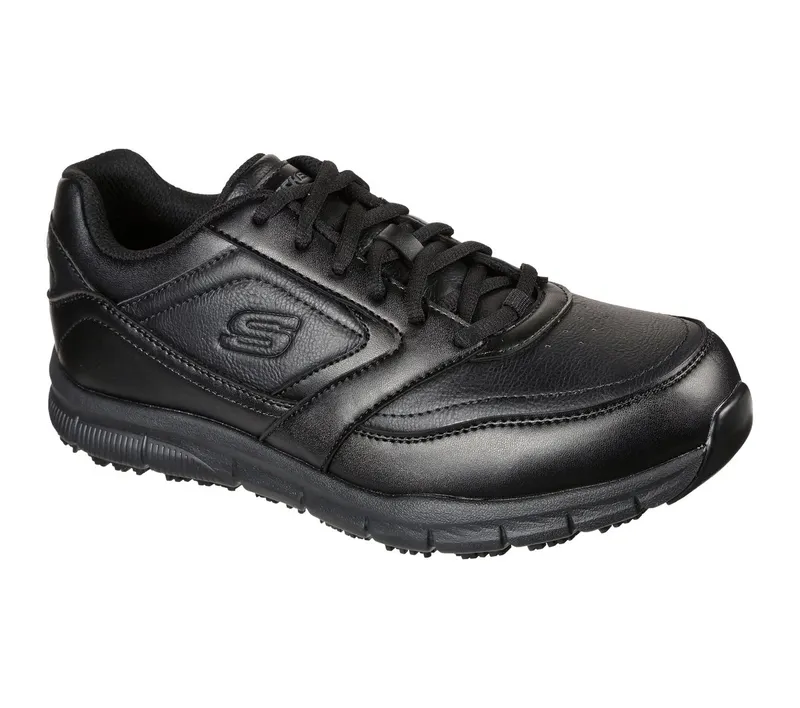 Skechers Work Slip-Resistant Relaxed Fit: Nampa Sneaker Black