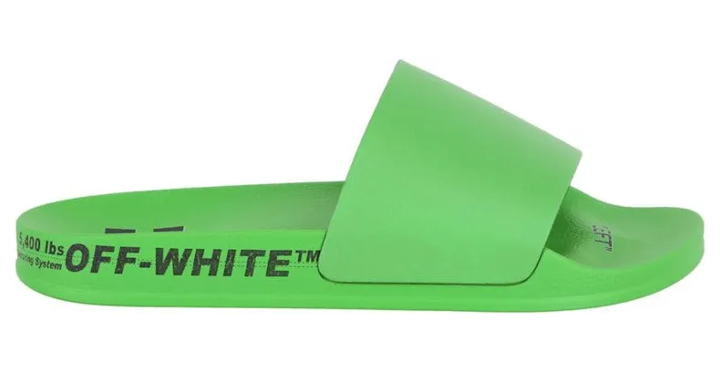 Off-White Industrial Belt Slides Green Black (OMIC001S22-MAT00-15510)