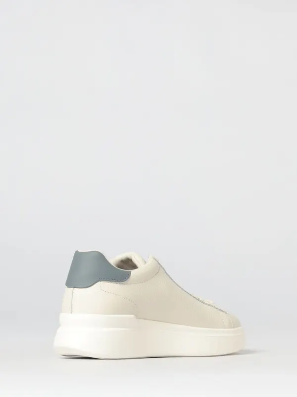 Hogan H580 Hammered Leather Sneakers Ivory (HXM5800DV42UXS828D) (2)