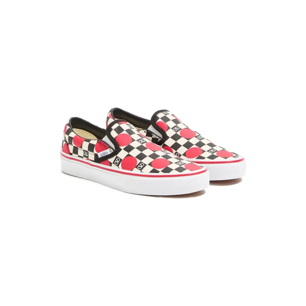 Vans X Valentino X Vans Checkerboard Slip-on “Neutrals/Black” (8W2S0NY9WHX BAG)