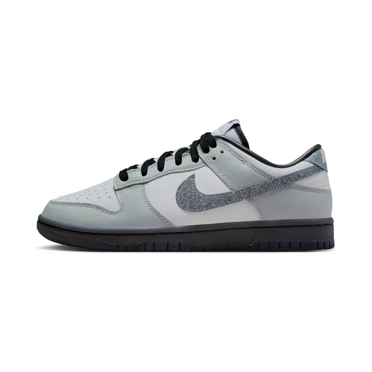 Nike Dunk Low LX “Glitter Swoosh White Light Smoke Grey” (HQ3462-191)
