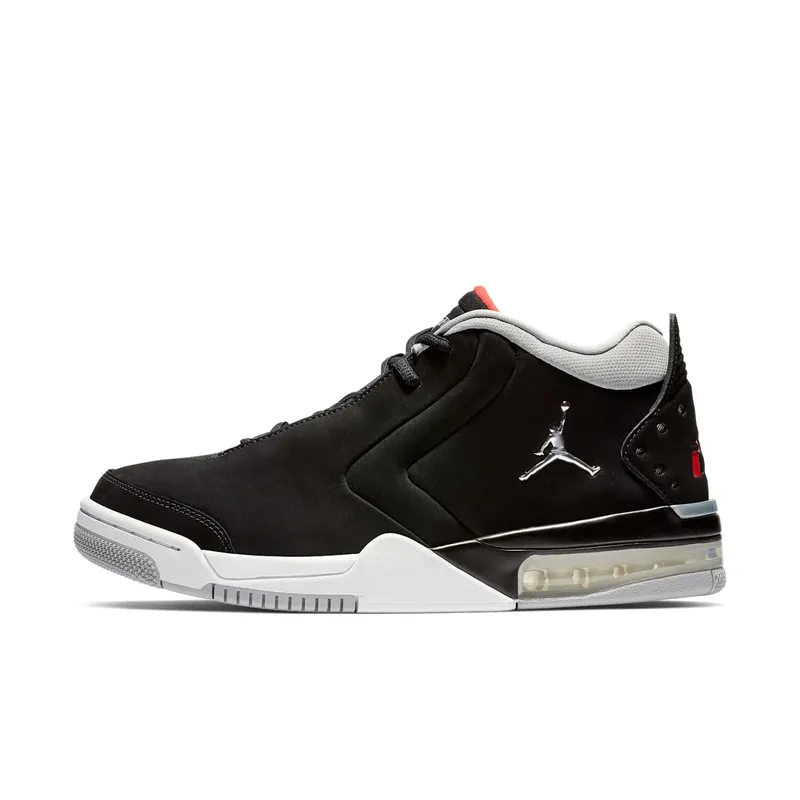 Jordan Big Fund Black Metallic Silver White University Red Black/Metallic Silver/White (BV6273-001)