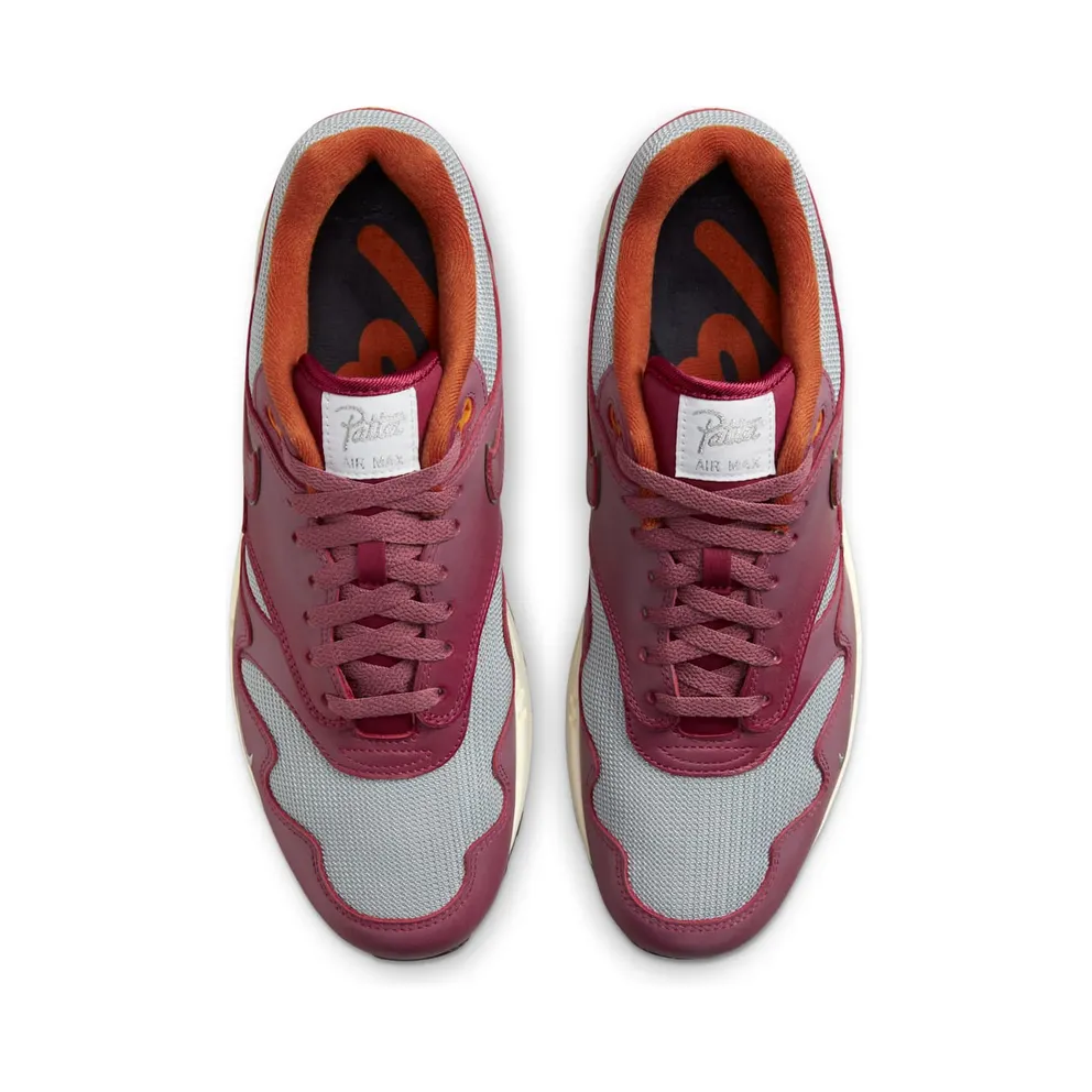 Nike x Patta Air Max 1 Waves Rush Maroon (DO9549-001)