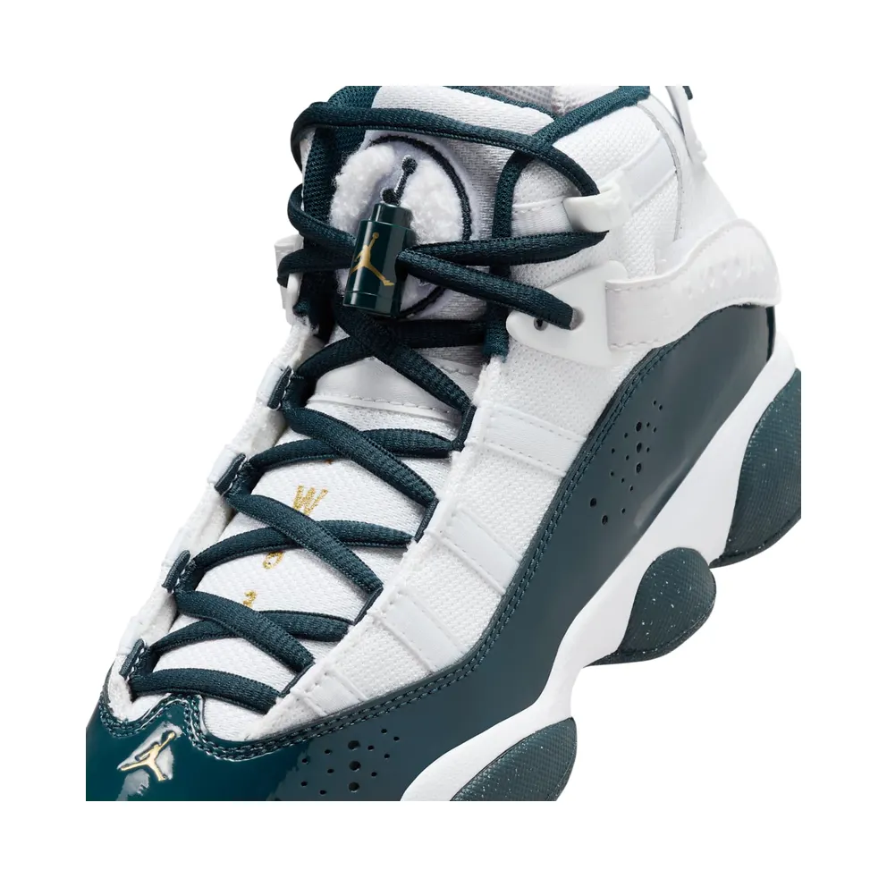 Jordan 6 Rings White Metallic Gold Armory Navy (323419-147)