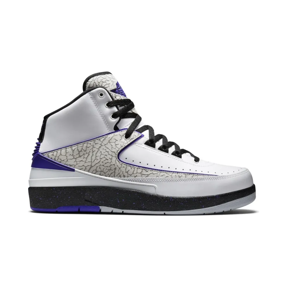 Jordan 2 Retro Dark Concord White/Concord-Black (385475-153)