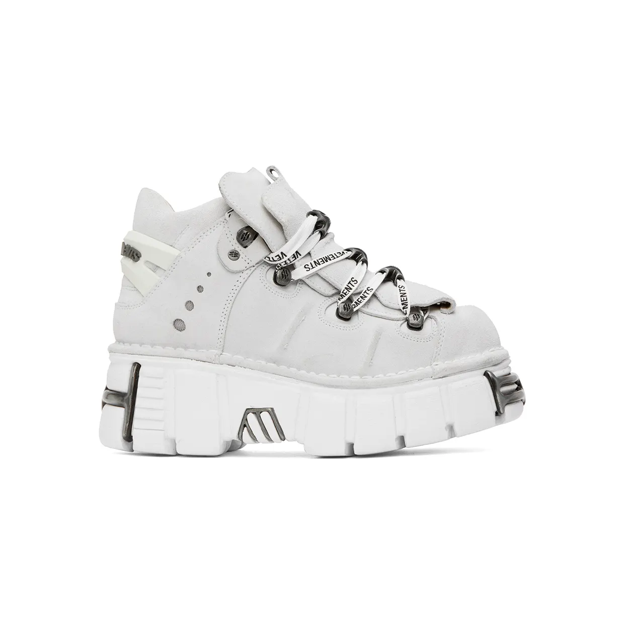 VETEMENTS White New Rock Edition Platform Sneakers (UA53SN200W)