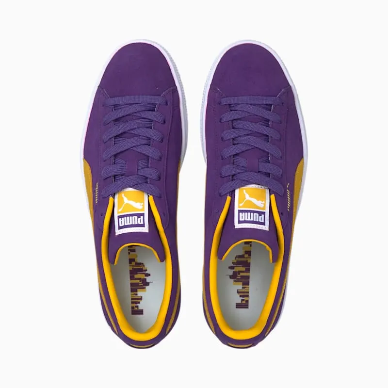 Puma Suede Teams Prism Violet / Spectra Yellow (380168-03)