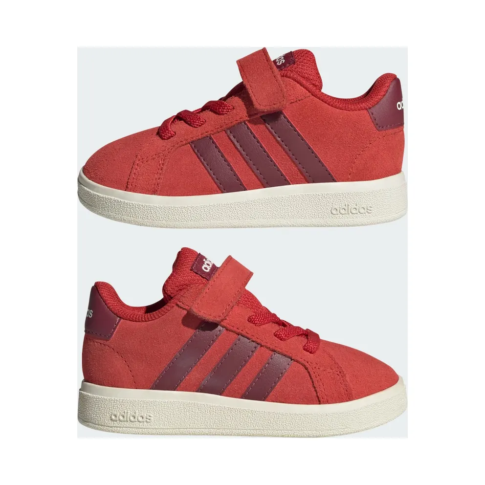 Adidas Grand Court 2.0 Kids Collegiate Red / Collegiate Burgundy / Off White (JR0777)