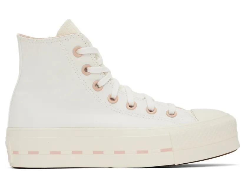 Converse Chuck Taylor All Star ’70 Lift Hi White / Egret / Pink Clay (572709C)
