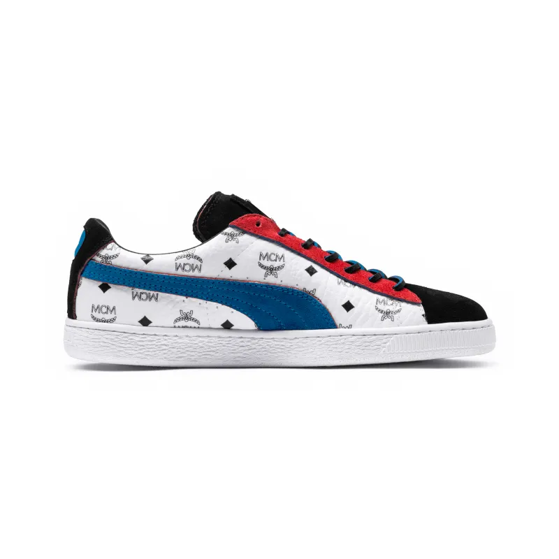 Puma Suede Classic MCM (Black) Whisper White/Blue-Puma Black (366299-03)