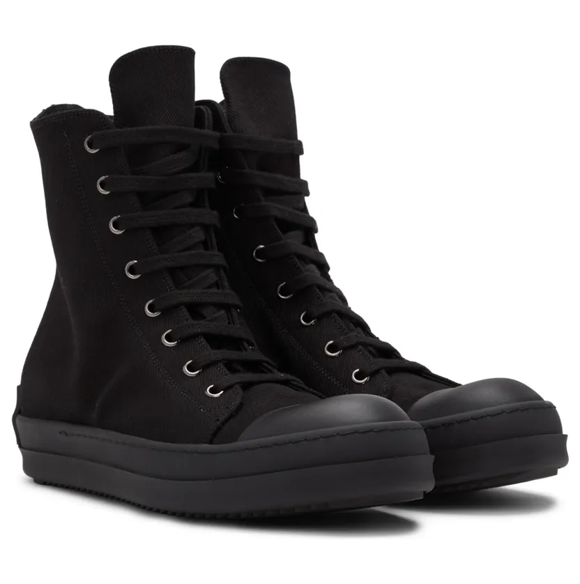 Rick Owens Drkshdw Orange High-Top Sneakers (DU01B7800 DMEH1) (4)
