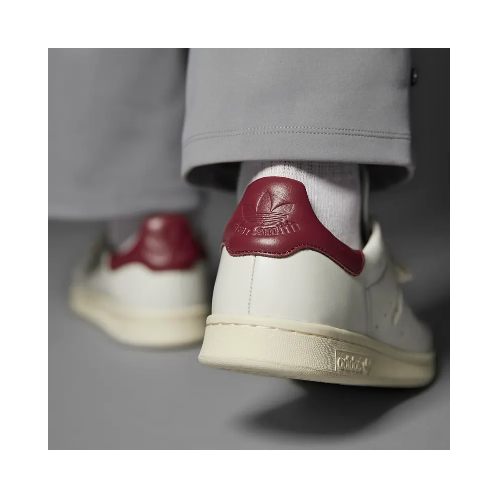 adidas Stan Smith Lux Off White / Cream White / Collegiate Burgundy (HQ6786)