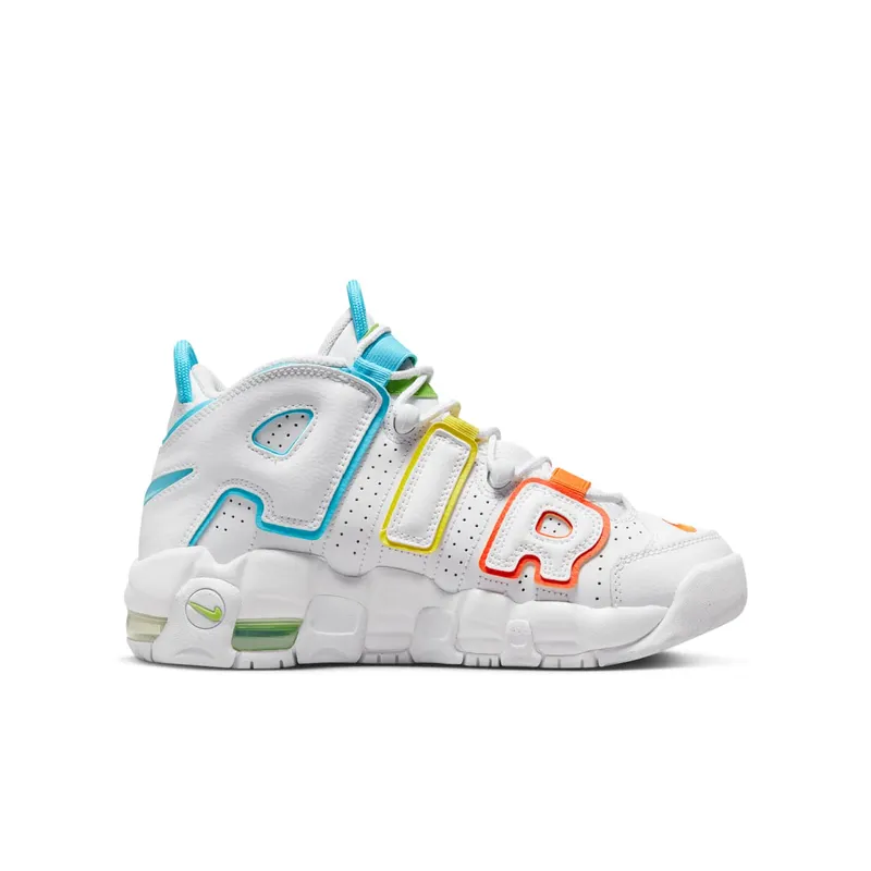 Nike Air More Uptempo GS “White Multi-Color” (FJ4624-100)