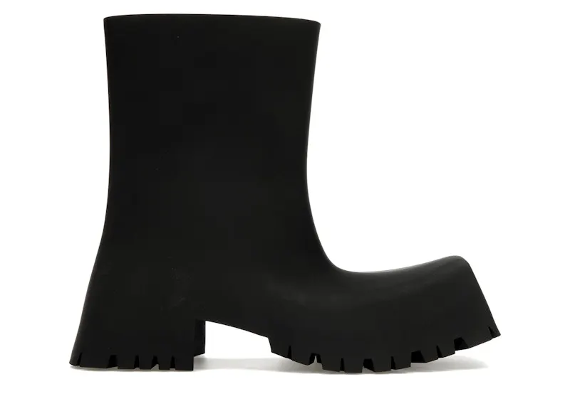 Balenciaga Trooper Rubber Boot Black (W) (679326W0FO81000)