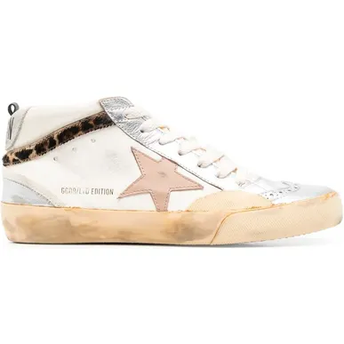 Golden Goose Mid-Star high-top sneakers – Beige (GWF00460F004004)