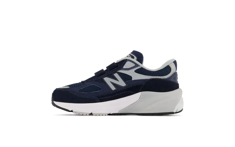 New Balance FuelCell 990v6 Hook and Loop Navy Silver (PV990NV6)