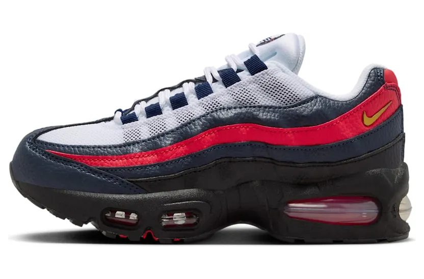 Nike Air Max 95 – “Obsidian / Challenge Red / White / Metallic Gold” (II7190-400)