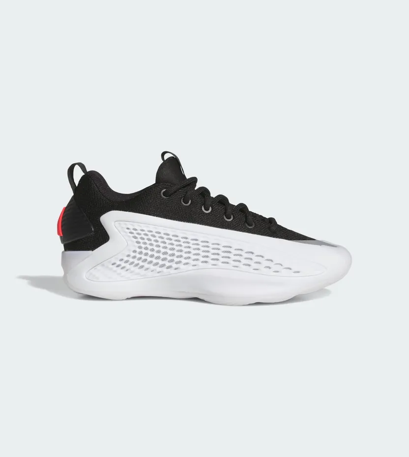 adidas Anthony Edwards 1 Low Sportschoenen Kids Cloud White Core Black Lucid Red (JQ6125)