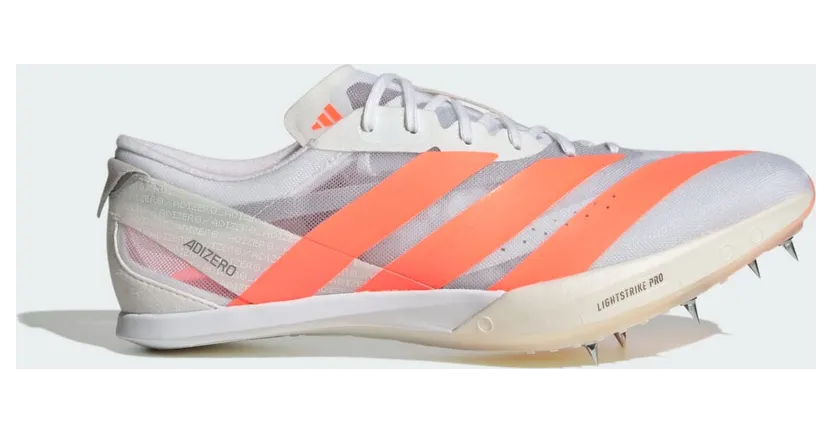 adidas Adizero Finesse “Cloud White / Lucid Orange / Lucid Red” (JQ5932)