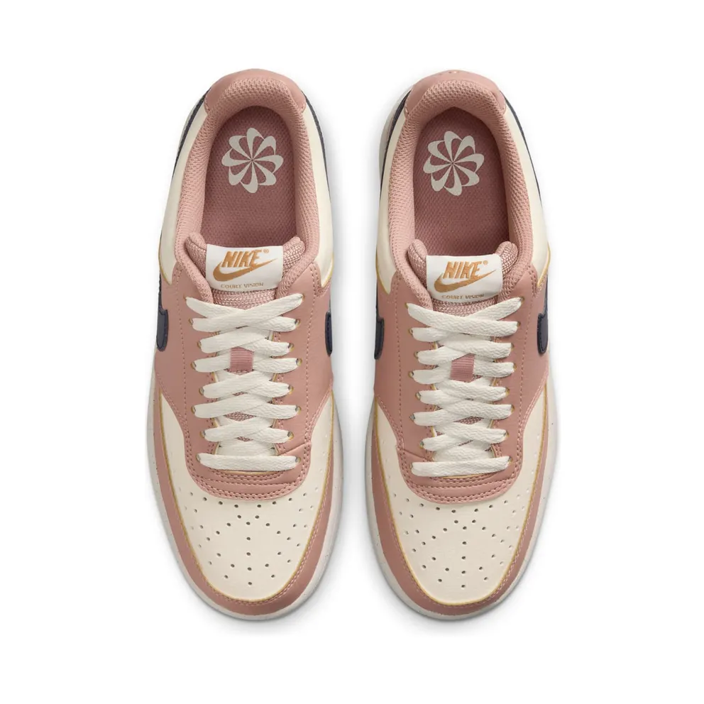 Nike Court Vision Particle Pink/Pale Ivory/Metallic Gold/Midnight Navy (DH3158-606)