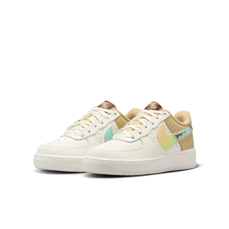 Nike Air Force 1 GS “Sail / Sesame / Lemon Venom / Multi-Color” (IV6209-133)