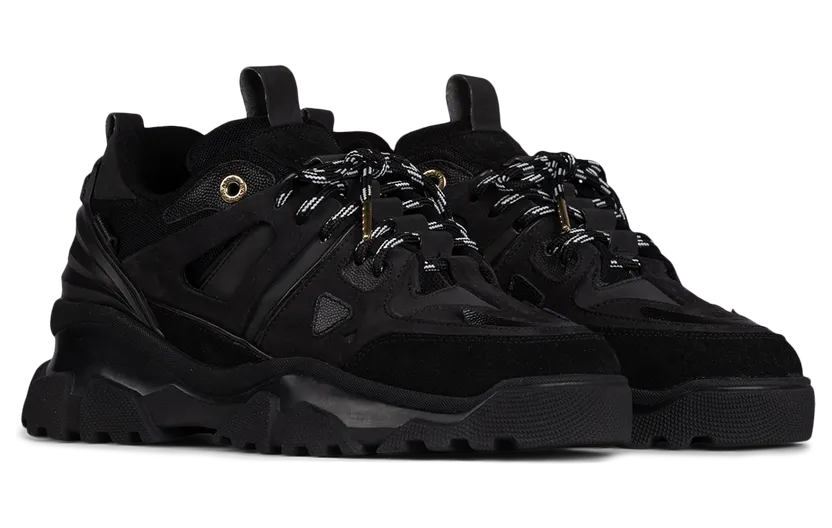 Mason Garments Genova 2 Leather/Nubuck/Suede/Mesh/Reflective Black Schwarz (NOS-5B)