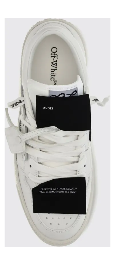 Off-White 3.0 Court Grained Calfskin Low Top Sneakers White (M29KC9L0010110V) (3)