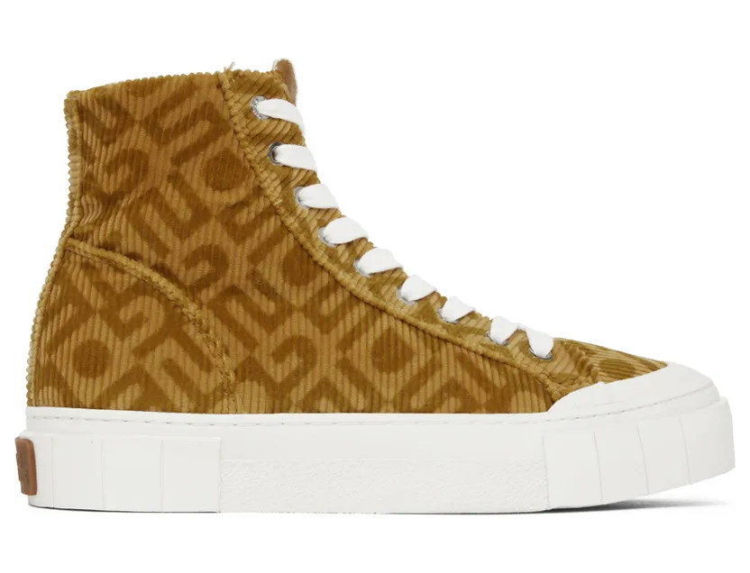Good News Brown Corduroy Juice Sneakers (GNJUIC016)