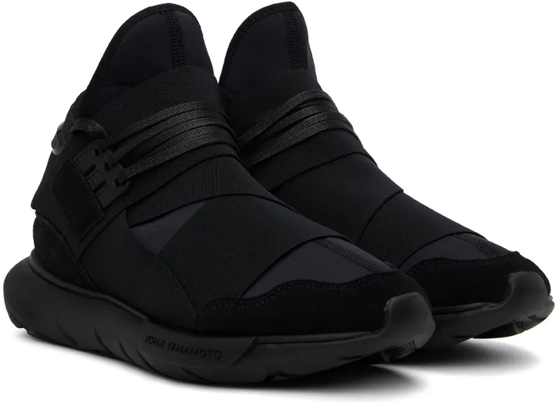 Y-3 Black Qasa High Sneakers (IG9434)