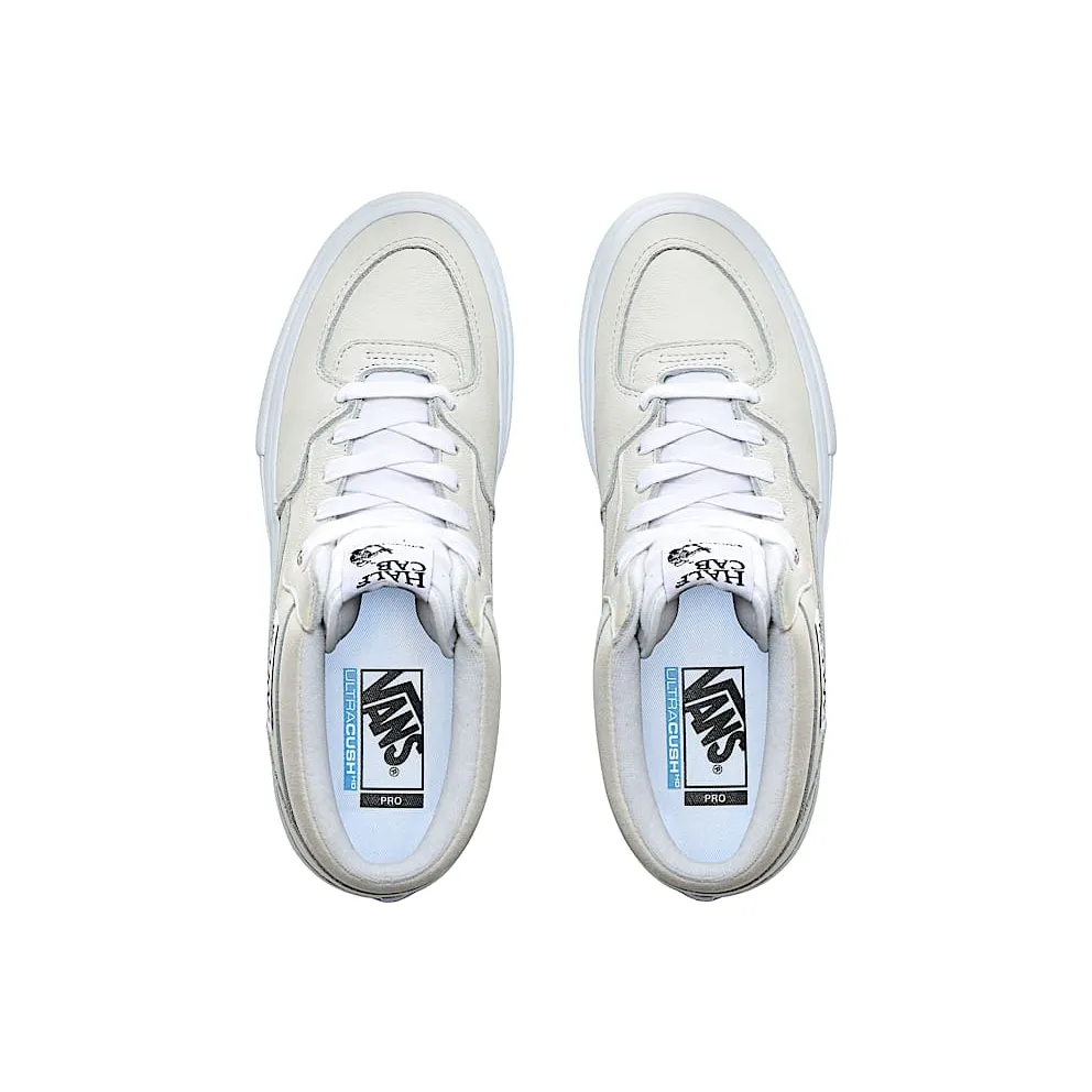 VANS Leren Half Cab Pro Shoes (White)