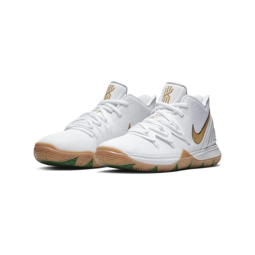 Nike Kyrie 5 Irish (GS) White/Metallic Gold-Pure Platinum (AQ2456-170)
