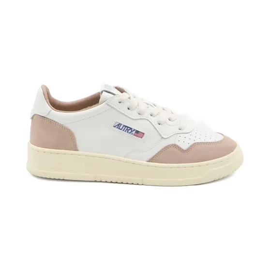Autry Medalist Low Schoenen AULW-FT04 White / Rose / Cannel