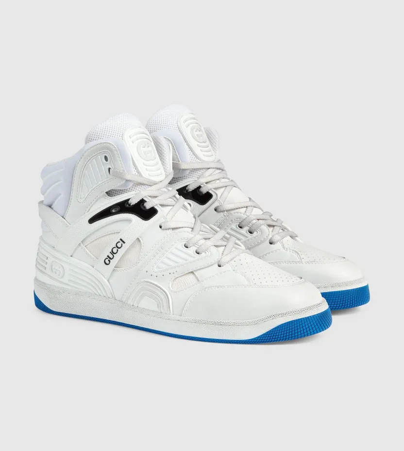 Gucci Basket White Blue (661301 2SHA0 9014) (2)