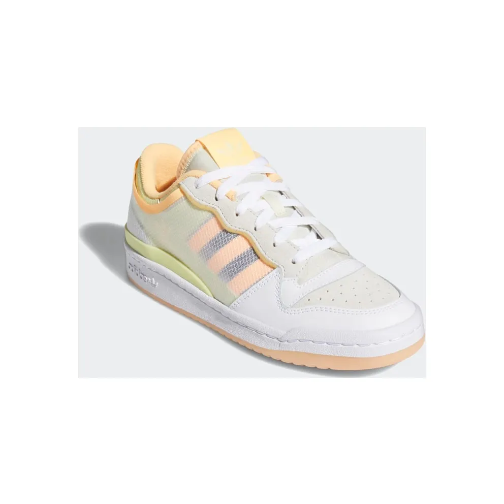 adidas Forum Low Transparent Panel Cloud White / Yellow Tint / Acid Orange (FY8013)