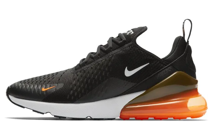 Nike Air Max 270 Black White Total Orange