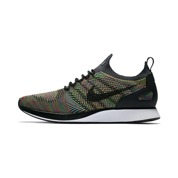 Nike Mariah Flyknit Racer Multi-Color “White / Volt / Chlorine Blue / Black” (918264-101)