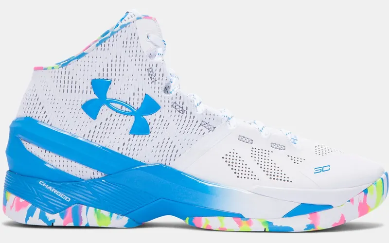 Under Armour UA Curry 2 Birthday White/Mojo Pink-Electric Blue (1259007-103)