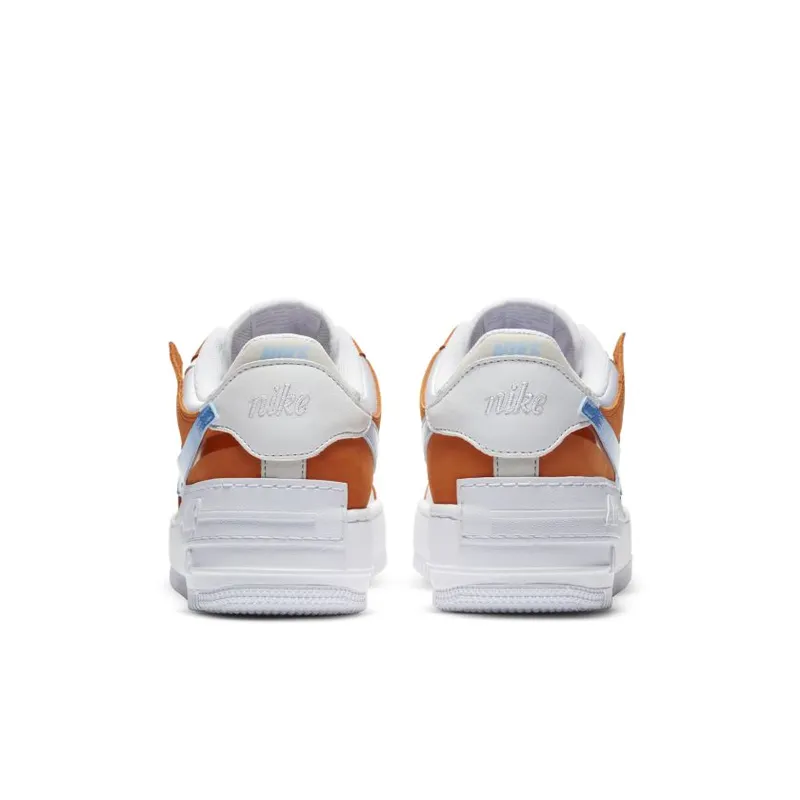 Nike Air Force 1 Shadow White Dark Orange (2020) (CZ0365-100)