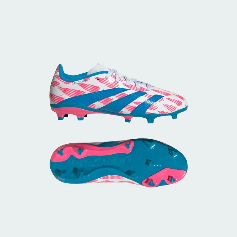 adidas Predator League FG Cloud White Solar Blue Solar Pink (IF6352)
