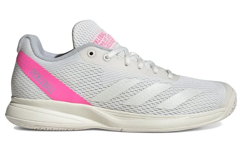 adidas Pickleball Core White Silver Metallic Lucid Pink (JQ0696)