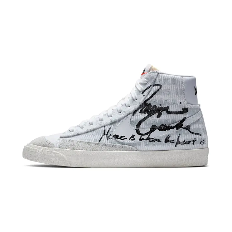 Nike Naomi Osaka x Comme des Garcons x Blazer Mid 77 Home Is Where The Heart Is White/Pure Platinum/Sail/Black (DA5383-100)