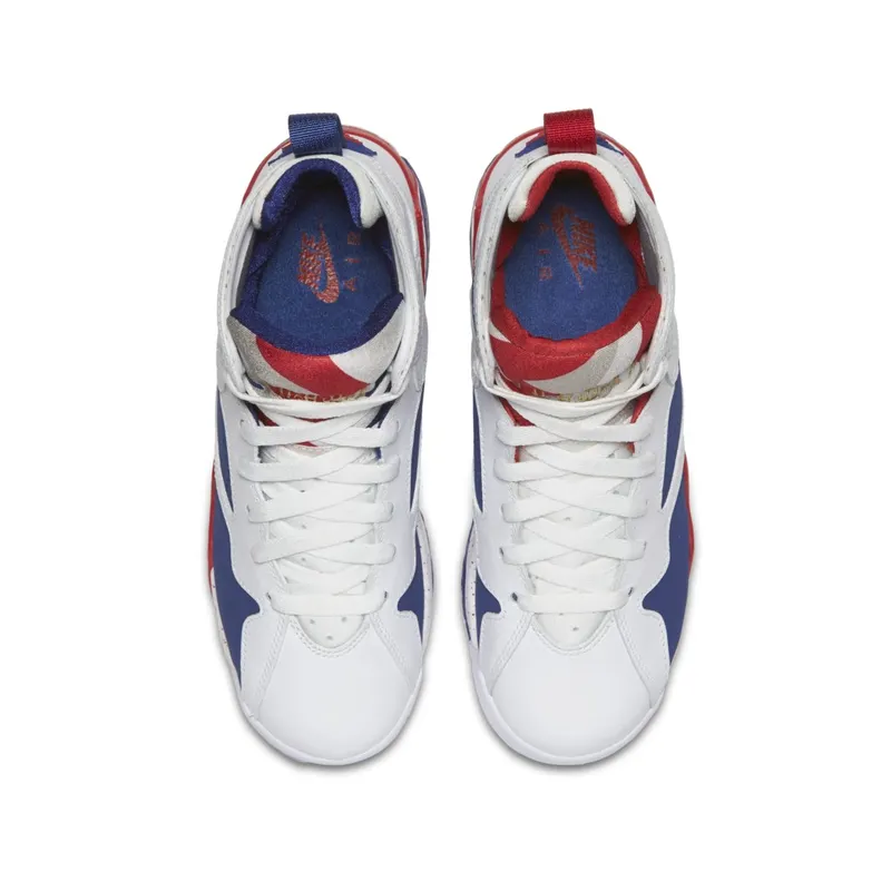 Jordan 7 Retro Tinker Alternate (GS) White/Metallic Gold Coin-Deep Royal Blue (304774-123)