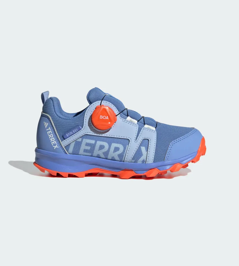 adidas Terrex Agravic BOA RAIN.RDY Trail Running Blue Dawn / Cloud White / Impact Orange (HQ3498)