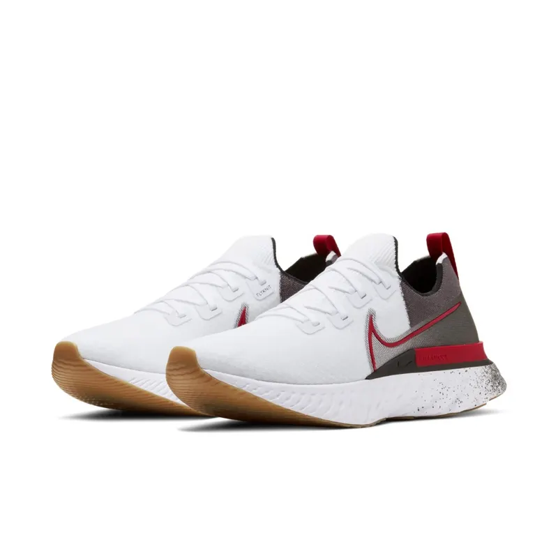 Nike React Infinity Run Flyknit White Light Brown White/Black/Gum Light Brown (CW5245-100)