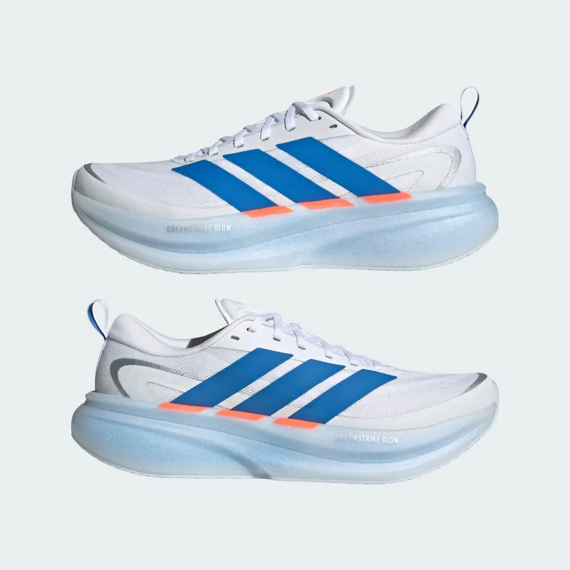 Adidas SUPERNOVA GLIDE Running Shoes Cloud White / Ray Blue / Lucid Orange (KJ1869)