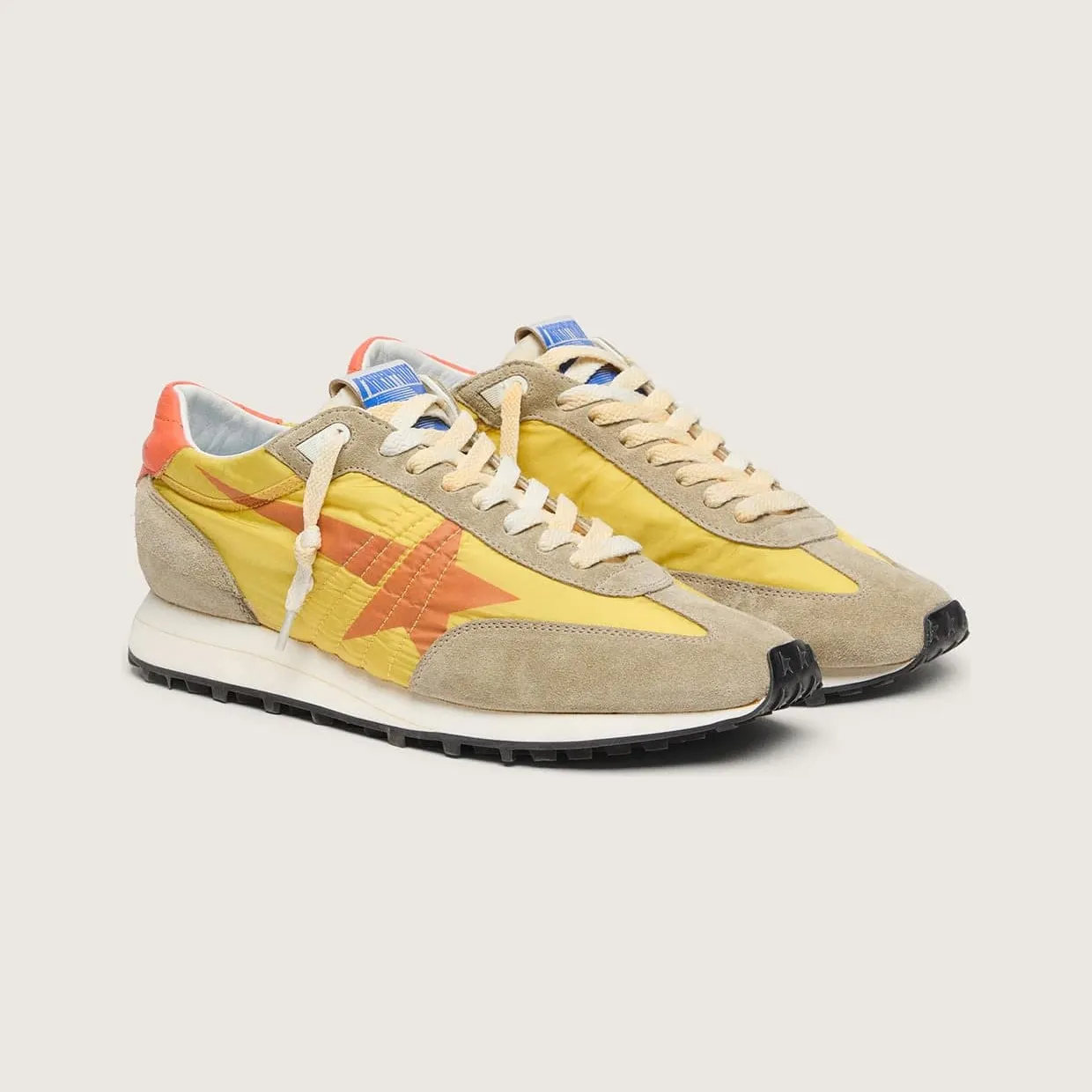 Golden Goose Women’S Marathon With Yellow Nylon Upper And Orange Star (GWF00683.F005462.82542) (2)