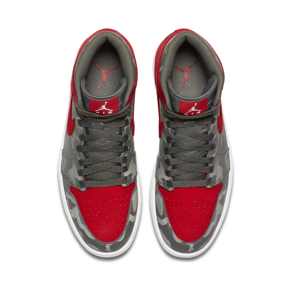 Jordan 1 Retro High Camo 3M Bred River Rock/Black-University Red-Dark Stucco-White (AA3993-032)