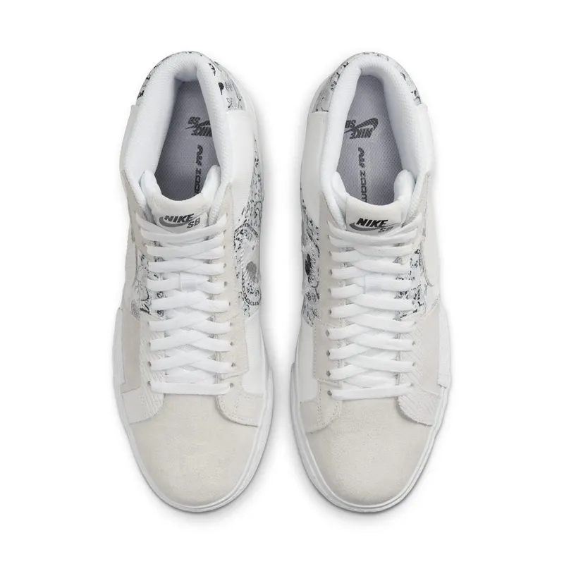 Nike SB Zoom Blazer Mid PRM Skateschoenen White (DM0859-100)