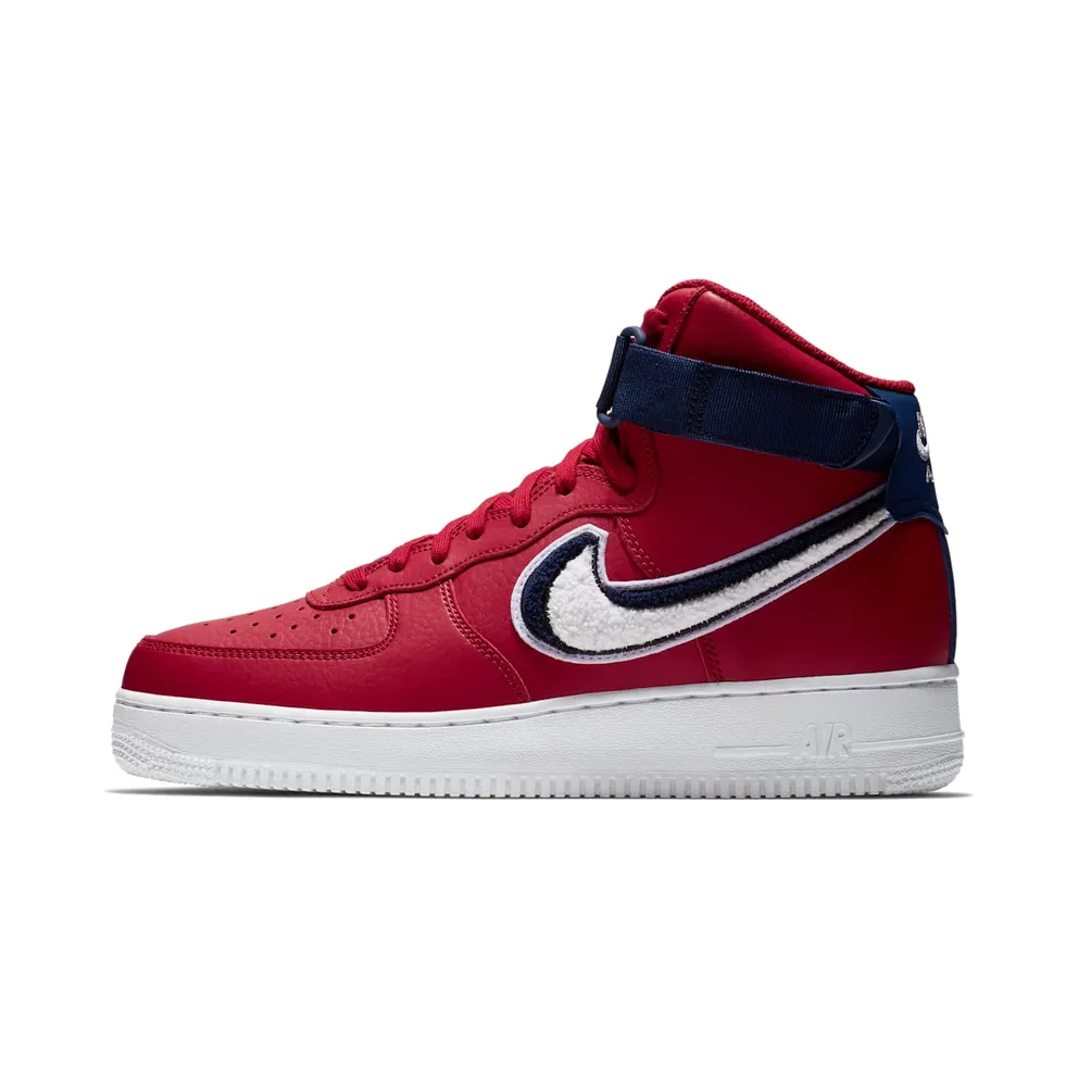 Nike Air Force 1 High 3D Chenille Swoosh Red White Blue (806403-603)