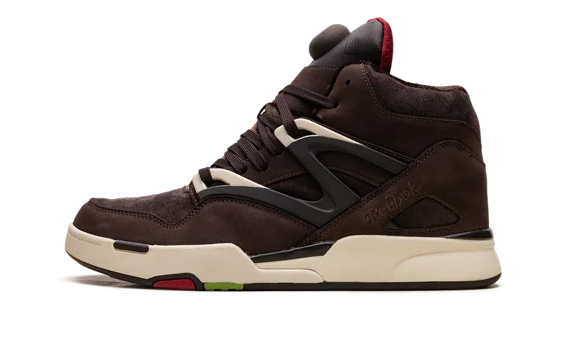 Reebok Pump Omni Zone II Shoes Grizzly Brown / Dark Brown / Crimson Mist (IE9342)